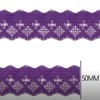 Bordado Inglês 5cm Bicolor Peça com 13,7 metros - Lese Bico Tira Bordada - Poliéster Algodão Bordado Inglês 5cm Bicolor Peça com 13,7 metros - Lese Bico Tira Bordada - Poliéster Algodão