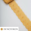 Bordado Inglês 2,5cm Liso Peça com 13,7 metros - Lese Bico Tira Bordada - Poliéster Algodão Bordado Inglês 2,5cm Liso Peça com 13,7 metros - Lese Bico Tira Bordada - Poliéster Algodão