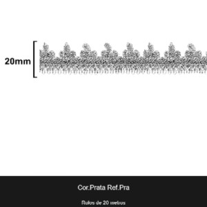 GALAO 004 PRATA LARG:2,0CM 20METROS