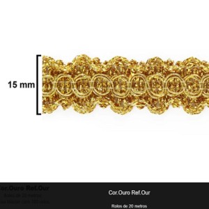 GALAO 013 OURO LARG:1,5CM 20METROS