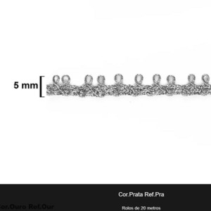 GALAO 025 PRATA LARG:0,5MM 20METROS