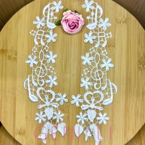 APLIQUE 03 BRANCO 9X27CM 3 PARES