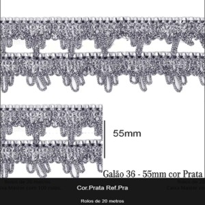 GALAO 036 PRATA LARG:6,0CM 20METROS