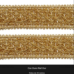 GALAO 070 OURO LARG:3,5CM 20METROS