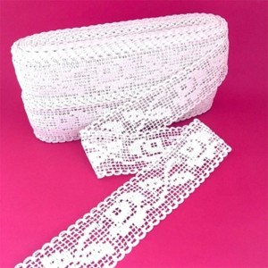 6140 ENTREMEIO DE ALGODAO BRANCO 5CM 30M