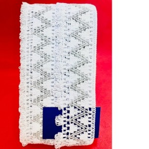 6170 RENDA DE ALGODAO BCO/PRATA 5,5CM 20