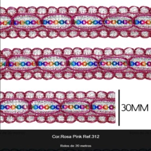 GALAO 88.312 PINK MUL LARG:3,0CM