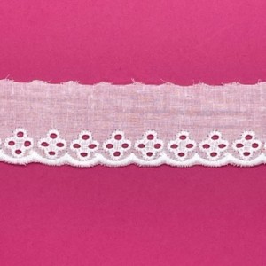 BORDADO CAL11 3,5CM 100%ALGODAO