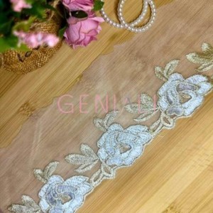 TULE CRL09 101/OURO BRANCO 10,0CM 13,7M