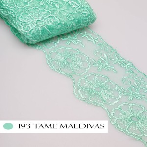 TULE CRL01 193 VERDE AGUA LARG:7,5CM