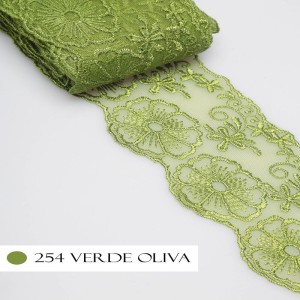 TULE CRL01 254 VERDE OLIVA LARG:7,5CM