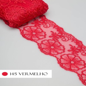 TULE CRL01 145 VERMELHO LARG:7,5CM