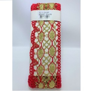ORD34 BICO VERMELHO.OURO LARG:7CM
