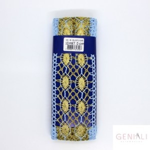 ORD35 ENTREMEIO CELESTE.OURO LARG:7CM
