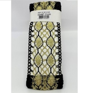 ORD35 ENTREMEIO PRETO.OURO LARG: 7.0CM