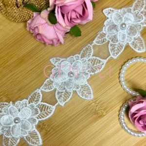 TULE TR240320 BRANCO OFF 6,0CM 13,7M