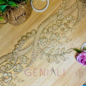 TULE SOUTACHE TRWQ240316 OURO 13,5CM