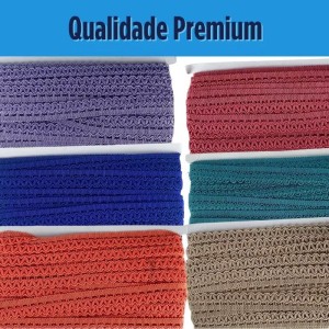 Galão 90 Passamanaria Poliester 2cm c/ 15,5 metros Diversas cores 