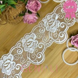 TULE YL305 101 BRANCO LARG:8,0CM