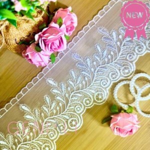 TULE YL309 101 BRANCO LARG:8,3CM